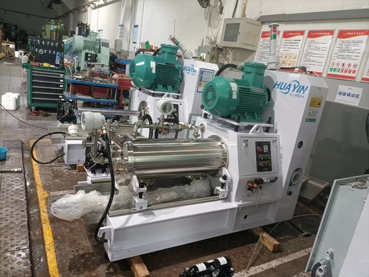 100 Liter Alumina Oxide Bead Mill Machine Wet Grinding With Polythene Chamber For Nanometer